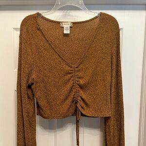 Altar’d state mustard crop top